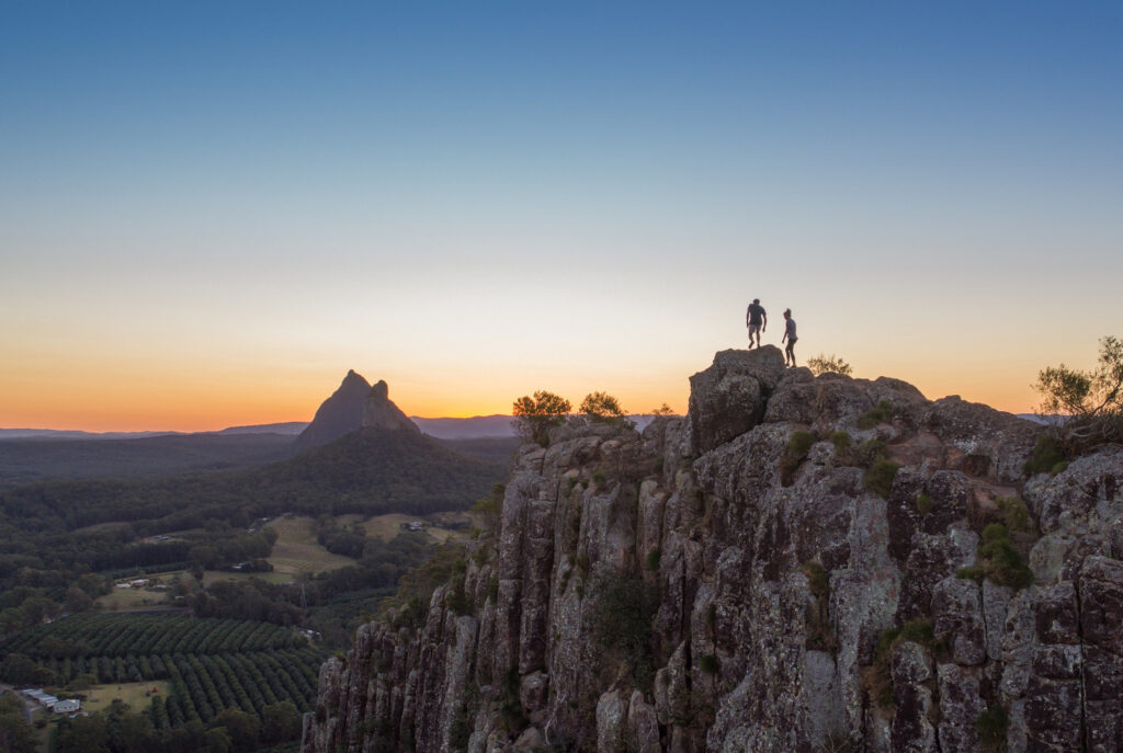 Legend of the glasshouse mountains